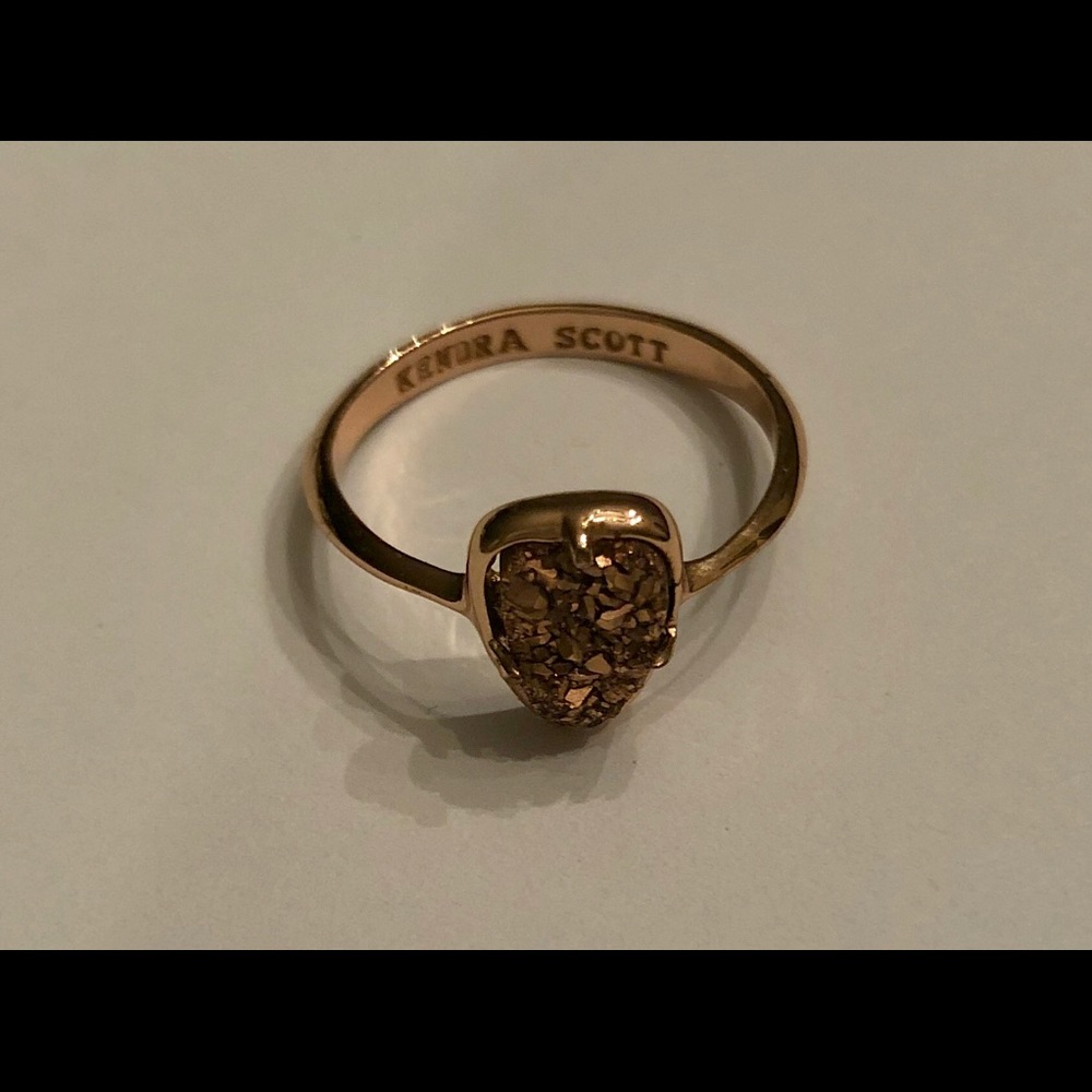 Kendra Scott Haylee rose gold drusy ring